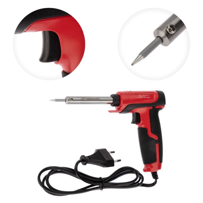 Паяльник-пистолет двухрежимный, серия ПРОФИ, 30/70Вт, 230В, блистер REXANT Паяльник-пистолет двухрежимный, серия ПРОФИ, 30/70Вт, 230В, блистер REXANT