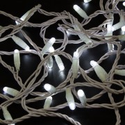 Гирлянда Нить 10м, постоянное свечение, белый ПВХ, 230В, цвет Белый (нужен шнур питания 303-500-1)