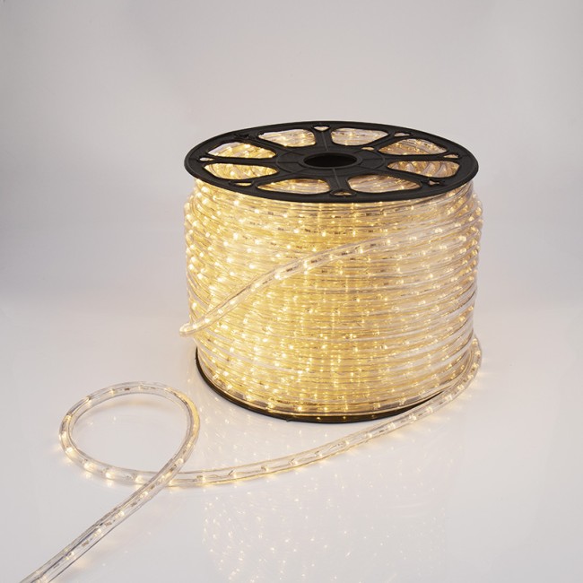 Дюралайт LED, постоянное свечение (2W) - ТЕПЛЫЙ БЕЛЫЙ, 36 LED/м, бухта 100м Дюралайт LED, постоянное свечение (2W) - ТЕПЛЫЙ БЕЛЫЙ, 36 LED/м, бухта 100м