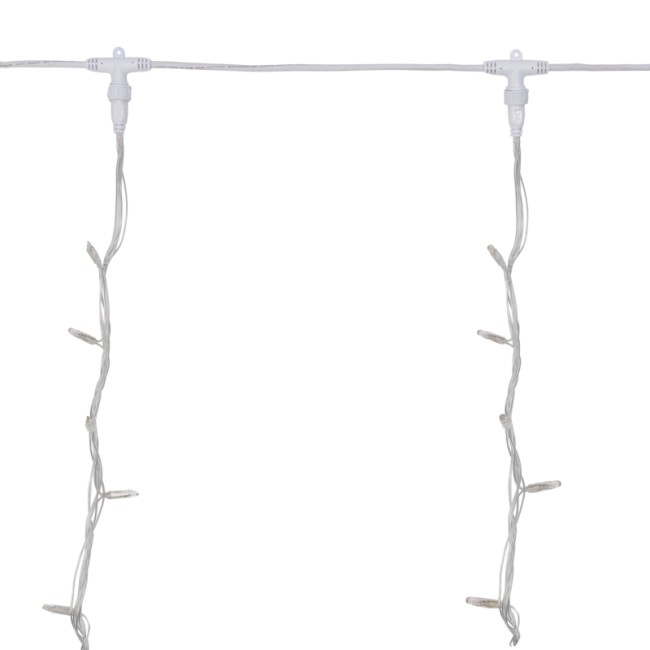 Гирлянда Светодиодный Дождь 2х3м, эффект водопада, прозрачный провод, 24В, диоды БЕЛЫЕ (трансформатор в комплекте) Гирлянда Светодиодный Дождь 2х3м, эффект водопада, прозрачный провод, 24В, диоды БЕЛЫЕ (трансформатор в комплекте)