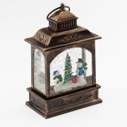 Светильник декоративный новогодний Снеговики, теплый белый LED, h 21 см, 3*АА, таймер 6 ч, IP20