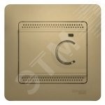 GLOSSA Термостат электронный теплого пола с датчиком в сборе 10A титан GLOSSA Термостат электронный теплого пола с датчиком в сборе 10A титан