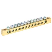 Шина PEN «земля-ноль» 6х9 мм 12/2 (12 групп/крепеж по краям) REXANT Шина PEN «земля-ноль» 6х9 мм 12/2 (12 групп/крепеж по краям) REXANT