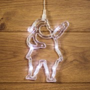 Фигура светодиодная Санта Клаус на присоске с подвесом, цвет белый Фигура светодиодная Санта Клаус на присоске с подвесом, цвет белый