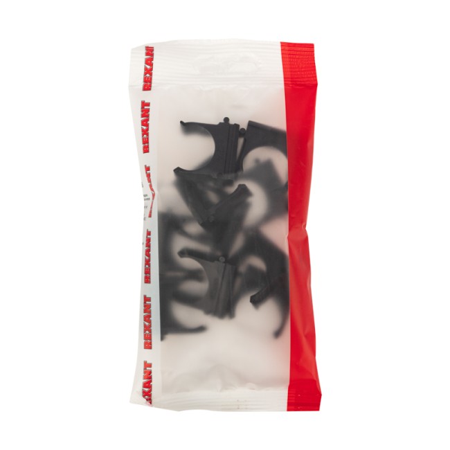 Крепеж-клипса для трубы ø 25 мм черная (10 шт./уп.) REXANT Крепеж-клипса для трубы ø 25 мм черная (10 шт./уп.) REXANT