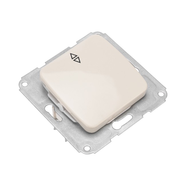 DEA Выключатель (переключатель) 1кл прох. с/у 10А мех. бежевый KRANZ DEA Выключатель (переключатель) 1кл прох. с/у 10А мех. бежевый KRANZ