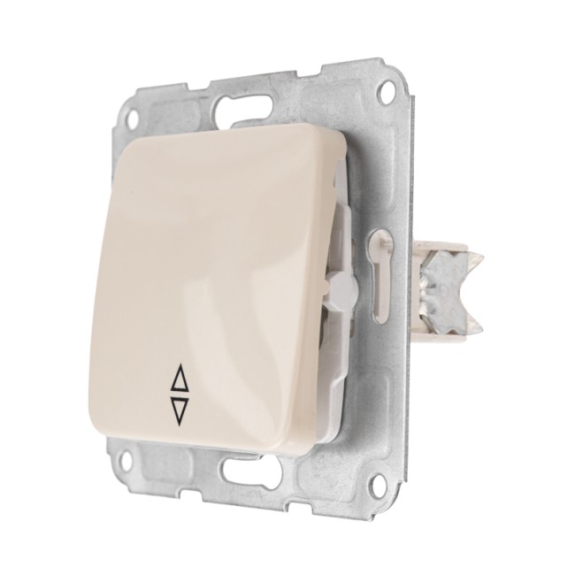 DEA Выключатель (переключатель) 1кл прох. с/у 10А мех. бежевый KRANZ DEA Выключатель (переключатель) 1кл прох. с/у 10А мех. бежевый KRANZ