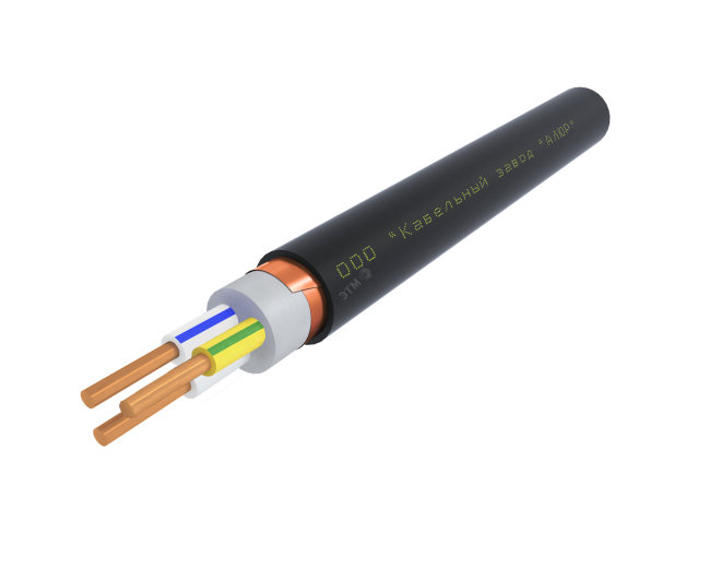 Кабель силовой ВВГЭнг(А)-LS 3х1.5 ок(N.PE)-0.66 Ч. бар