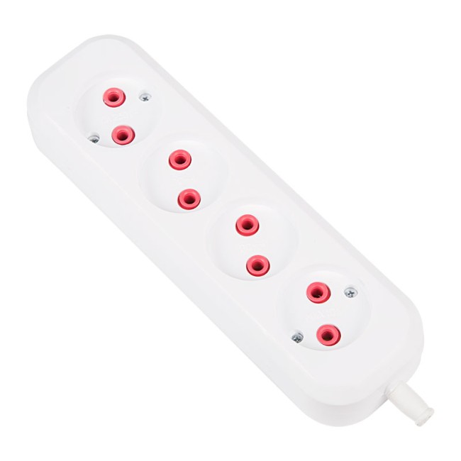 Колодка 4 гнезда б/з PROconnect «Эконом» Колодка 4 гнезда б/з PROconnect «Эконом»