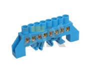 Шина нулевая в комбинированный DIN -изолятор типа Стойка ШНИ-8х12-8-КС-С Шина нулевая в комбинированный DIN -изолятор типа Стойка ШНИ-8х12-8-КС-С