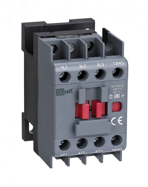 Контактор 6А 48В АС3 АС4 1НО КМ-102