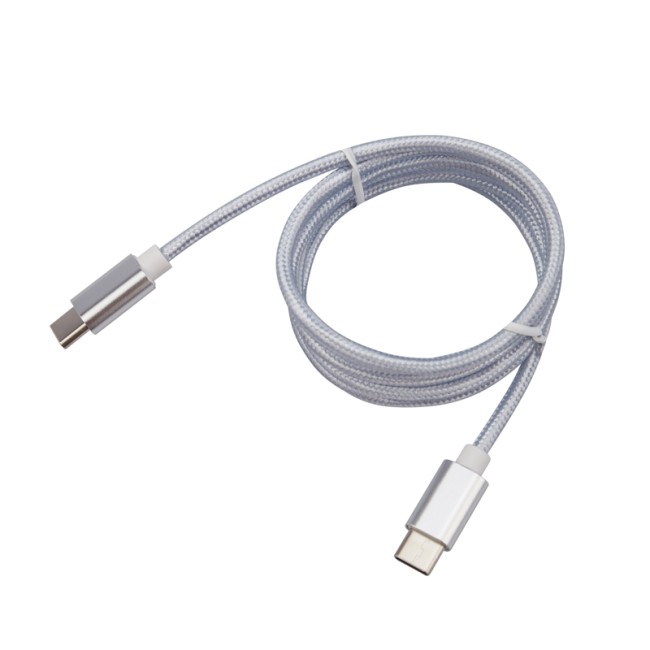 Кабель Type-C - Type-C 2,4A/1m/PVC/white/REXANT 