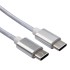 Кабель Type-C - Type-C 2,4A/1m/PVC/white/REXANT 