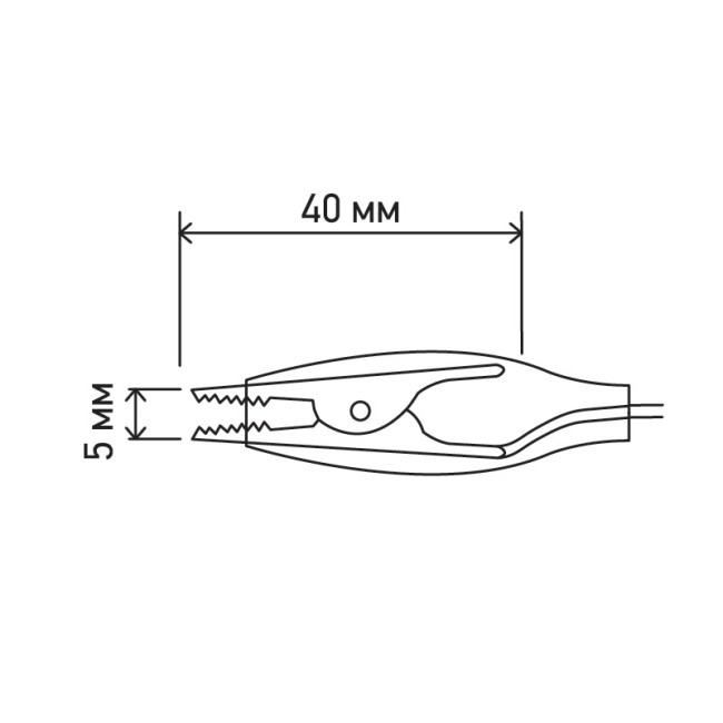 Зажимы «крокодил» 5 А 40 мм с проводом 10 пар REXANT Зажимы «крокодил» 5 А 40 мм с проводом 10 пар REXANT