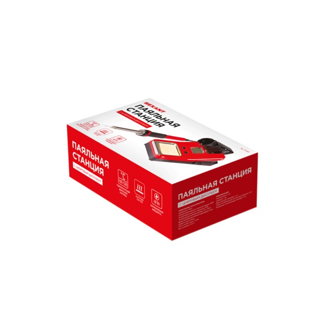 Паяльная станция (паяльник), модель R8906, с цифровым управлением, 48Вт, 230В, 160-480°C, ЖК дисплей REXANT Паяльная станция (паяльник), модель R8906, с цифровым управлением, 48Вт, 230В, 160-480°C, ЖК дисплей REXANT