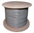 Кабель витая пара U/UTP, CAT 5, PVC, 100PR, 24AWG, INDOOR, SOLID, серый, 305м, REXANT