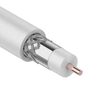 Кабель коаксиальныймагистральный RG-11U, 75Ом, CCS/Al/Al, 83%, 305м, INDOOR, белый REXANT