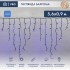 Гирлянда светодиодная Бахрома (Айсикл), 5,6x0,9м, 240 LED СИНИЙ, черный КАУЧУК 3,3мм, P67, постоянное свечение, 230В NEON-NIGHT (шнур питания в комплекте)