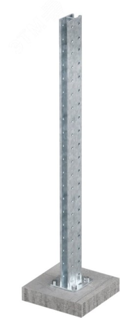 Стойка монтажная усиленная, горячеоцинкованная , высота 1000 мм, комплект Стойка монтажная усиленная, горячеоцинкованная , высота 1000 мм, комплект