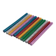 Стержни клеевые Ø7мм, 100мм, цветные с блестками (12 шт/уп), блистер REXANT