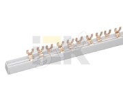 Шина соединительная типа FORK (вилка) 1Р 100А (1м) Шина соединительная типа FORK (вилка) 1Р 100А (1м)