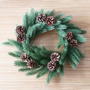 Еловый венок с шишками NEON-NIGHT Ø 45см, Литой Еловый венок с шишками NEON-NIGHT Ø 45см, Литой