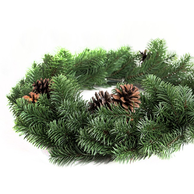 Еловый венок с шишками NEON-NIGHT Ø 45см, Литой Еловый венок с шишками NEON-NIGHT Ø 45см, Литой