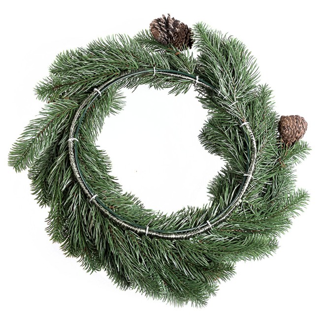 Еловый венок с шишками NEON-NIGHT Ø 45см, Литой Еловый венок с шишками NEON-NIGHT Ø 45см, Литой