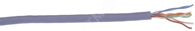 Витая пара U/UTP кат.5E 4х2х24AWG solid LSZH 305м фиолетовый ITK