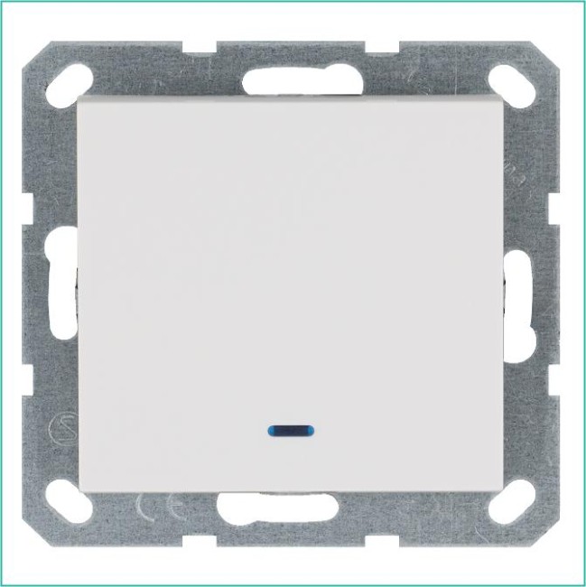 Выключатель 1-кл. 10А IP20 с подсветкой механизм бел. глянцевый Jasmart G3011NW Выключатель 1-кл. 10А IP20 с подсветкой механизм бел. глянцевый Jasmart G3011NW