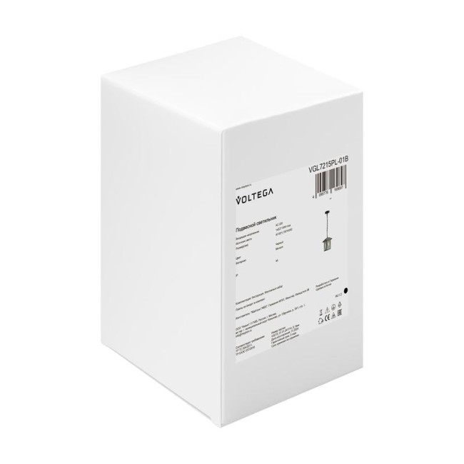 Светильник Cruz 1х40Вт E27 IP44 подвесной Voltega VGL7215PL-01B Светильник Cruz 1х40Вт E27 IP44 подвесной Voltega VGL7215PL-01B