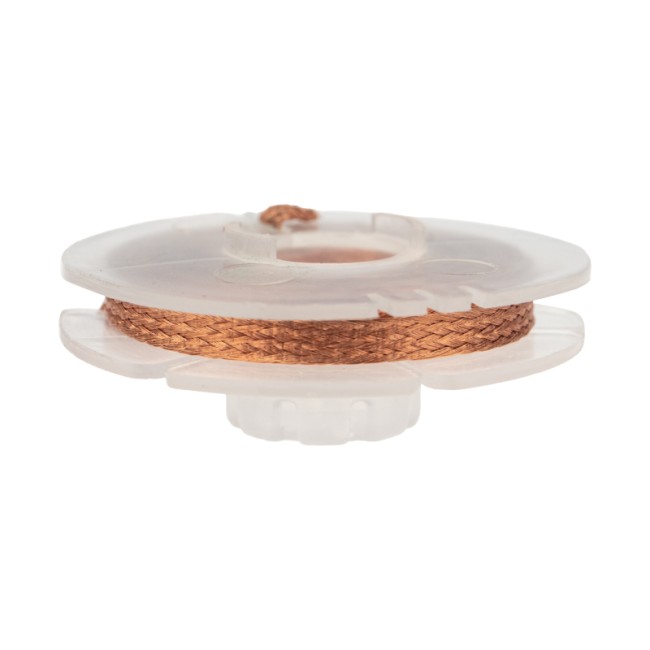 Оплетка для удаления припоя, медная, 2,5мм x 1,5м REXANT Оплетка для удаления припоя, медная, 2,5мм x 1,5м REXANT