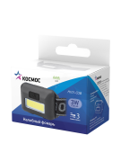 Фонарь налобный светодиодный KOC-H101-COB, COB 3вт, 3*AAA