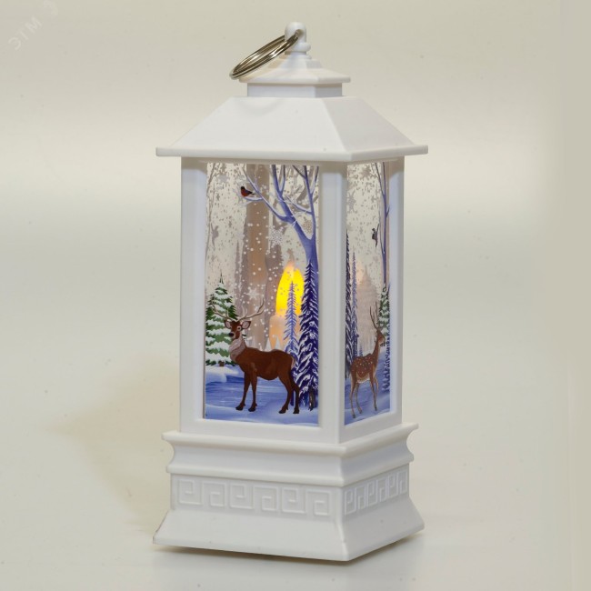 Светильник декоративный новогодний Сказочный лес, теплый белый, LED, h 20 см, 3*ААА, IP20