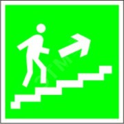 Пластина Напр. к эвакуац. выходу по лестн. вверх (прав.) BL-3517.E15 Пластина Напр. к эвакуац. выходу по лестн. вверх (прав.) BL-3517.E15