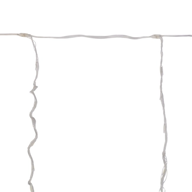 Гирлянда Светодиодный Дождь 2х9м, эффект водопада, прозрачный провод, 24В, диоды БЕЛЫЕ (трансформатор в комплекте)