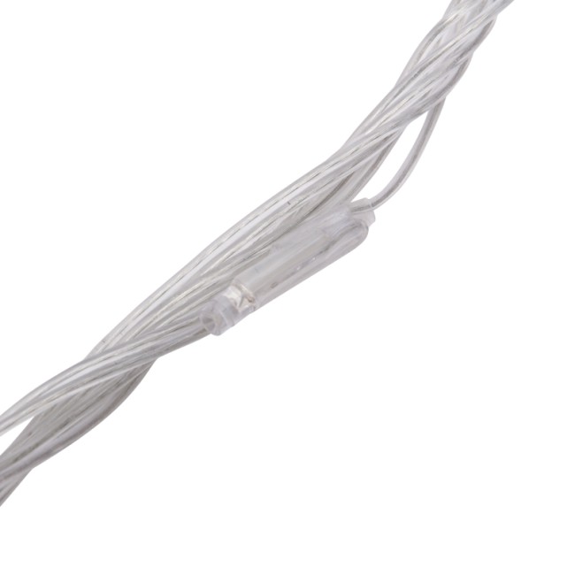 Гирлянда Светодиодный Дождь 2х9м, эффект водопада, прозрачный провод, 24В, диоды БЕЛЫЕ (трансформатор в комплекте)