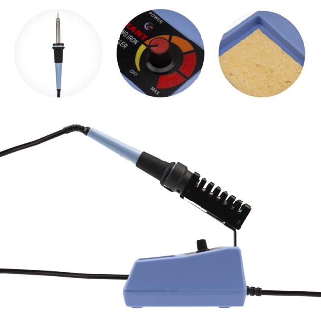 Паяльная станция (паяльник), модель R098, 48Вт, 230В, 160-480°C REXANT Паяльная станция (паяльник), модель R098, 48Вт, 230В, 160-480°C REXANT