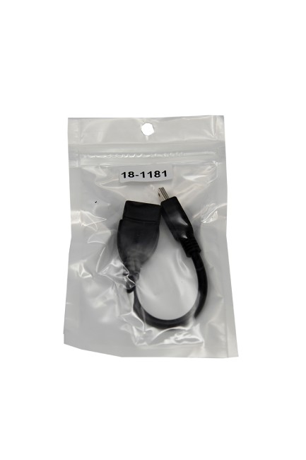 USB кабель OTG mini USB на USB шнур 0.15 м черный REXANT