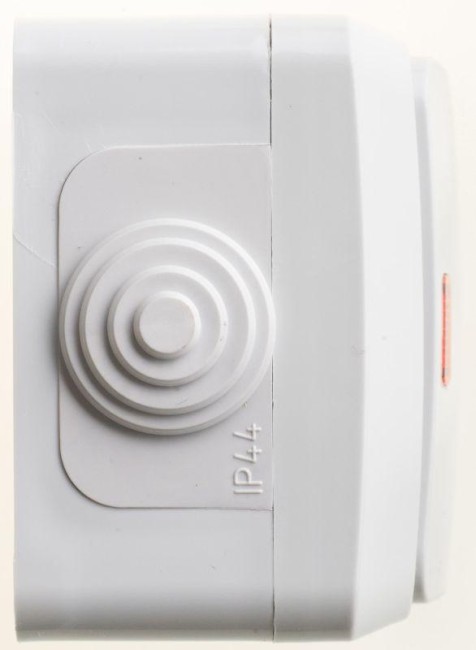 Выключатель 1-кл. ОП Этюд 10А IP44 10AX с подсветкой сер. SE BA10-045C