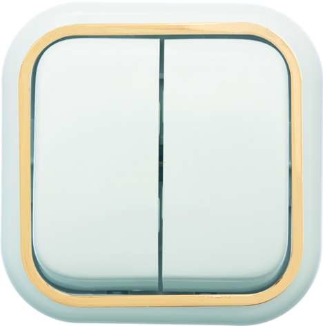 Выключатель 2-кл. ОП Валентина 10А IP20 А56-025 бел./зол. Кунцево 7635 Выключатель 2-кл. ОП Валентина 10А IP20 А56-025 бел./зол. Кунцево 7635