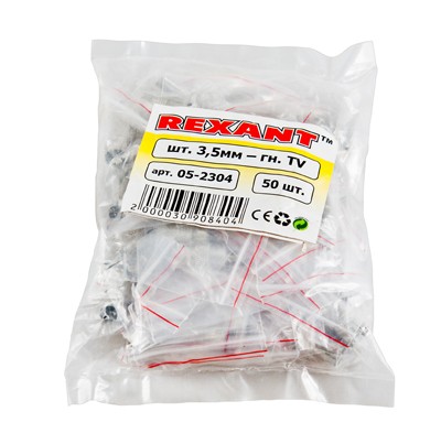 Переходник гнездо TV – штекер 3,5 мм mono REXANT 