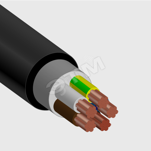 Кабель силовой ВВГнг(А)-хл 5*35 мк(N, PE)-0,66