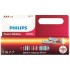Элемент питания алкалиновый AAA/LR03 1.5В Power (блист. 12шт) Philips Б0064681