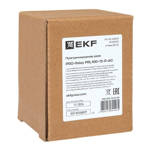 Реле программируемое PRO-Relay PRL100-12-R-AC EKF PRL100-12-R-AC