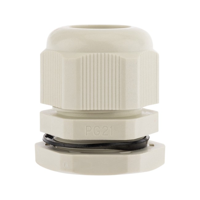 Кабельный ввод PG-21 (13-18 мм) серый (в упак. 2шт)