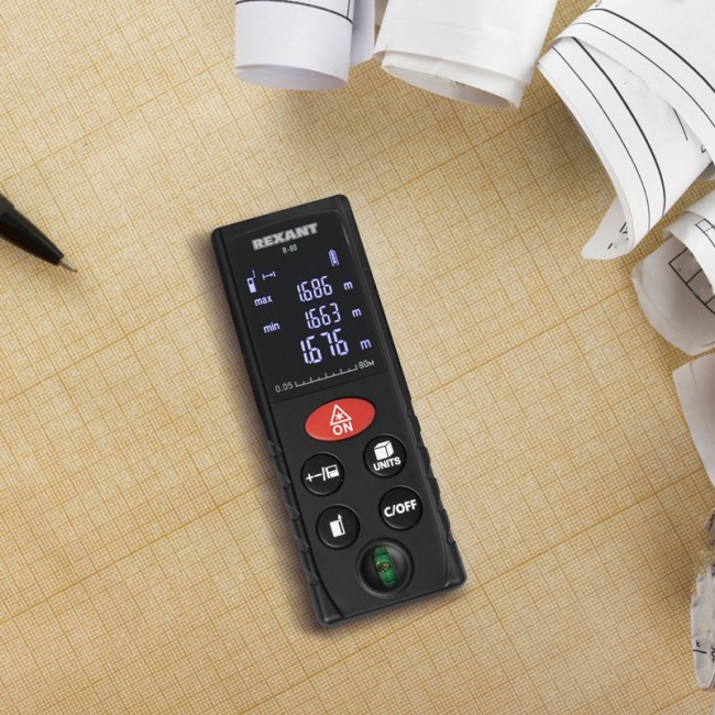 Лазерный дальномер микро R-80 REXANT Лазерный дальномер микро R-80 REXANT