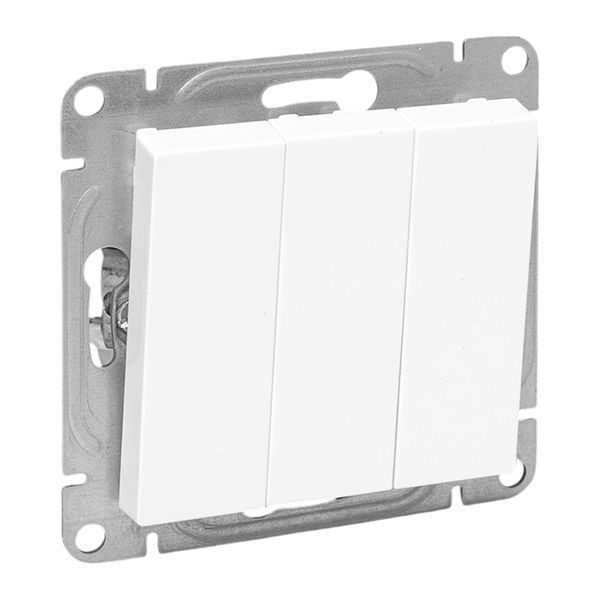 Выключатель 3-кл. СП Эпика механизм бел. EKF UP1-SWW-31