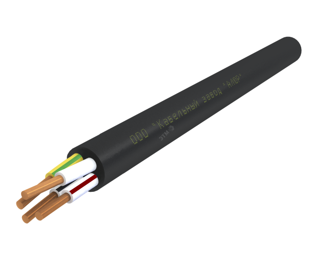 Кабель силовой ВВГнг(А)-LS 4х2.5(ок)(PE)-0.660 однопроволочный