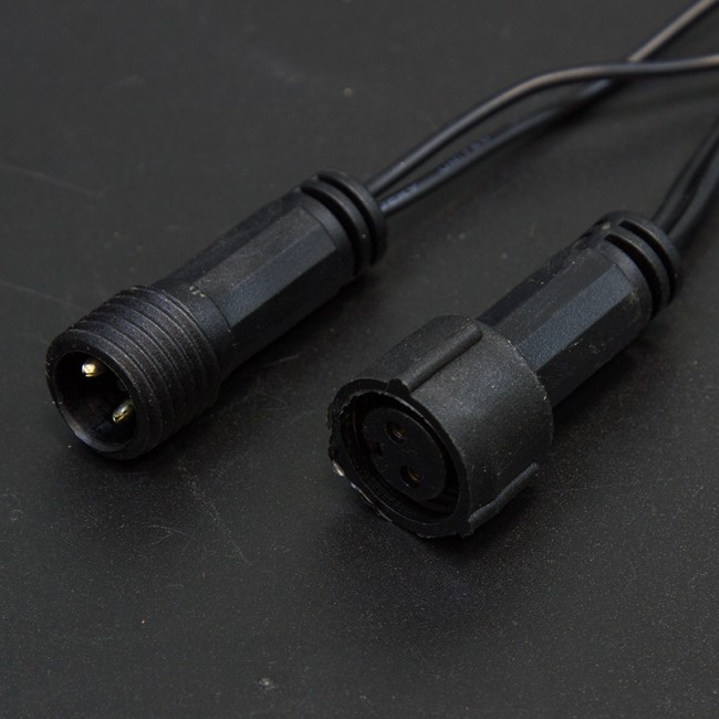 Гирлянда Нить 10м, постоянное свечение, черный ПВХ, 230В, цвет Жёлтый (нужен шнур питания 303-500)